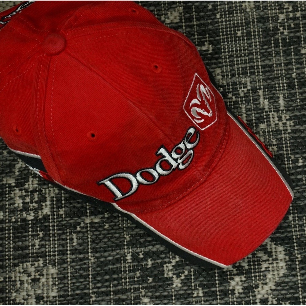 Dodge Motorsports NASCAR Strapback Hat Red Racing Cap‎ Bill Elliott #9 Dad Hat